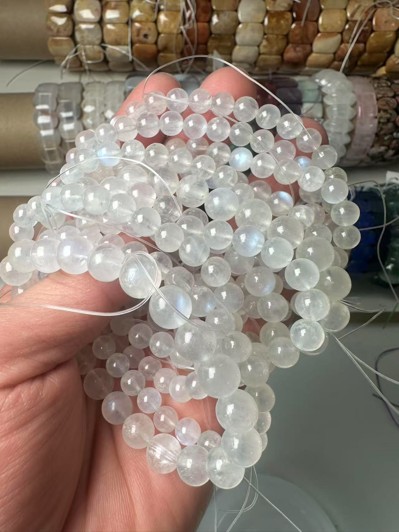 3A Natural Blue Moonstone Bracelet