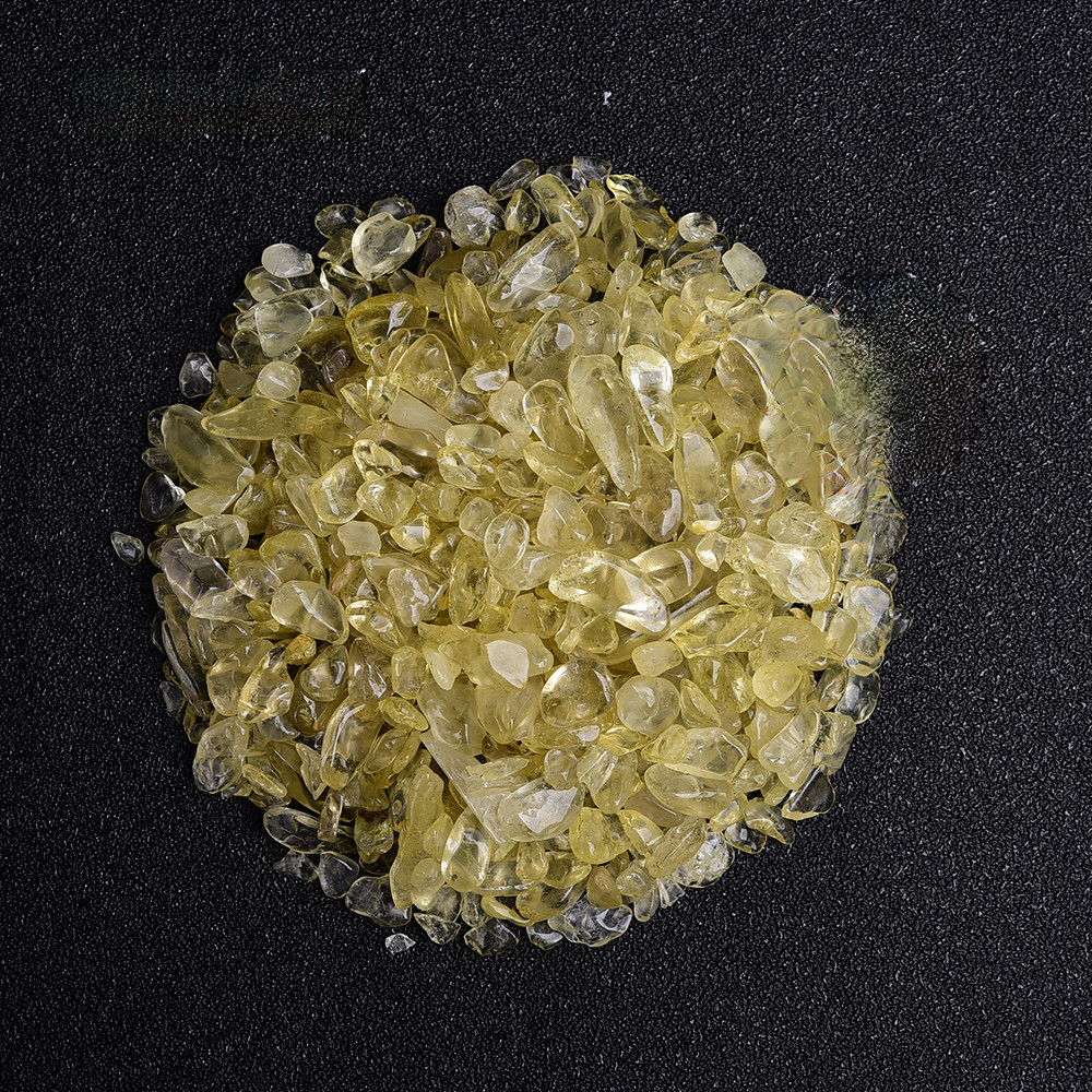 Natural purple yellow white powder crystal fluorite rubble Quality Chips 7-9mm 100 Grams
