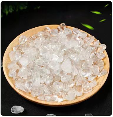 Natural purple yellow white powder crystal fluorite rubble Quality Chips 7-9mm 100 Grams