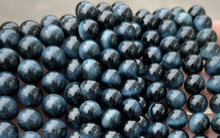 7A Natural Tiger Eye Loose Beads with strand 6 8 10 12mm