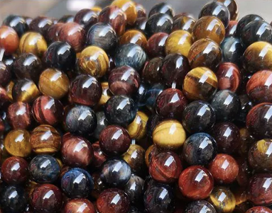 7A Natural Tiger Eye Loose Beads with strand 6 8 10 12mm