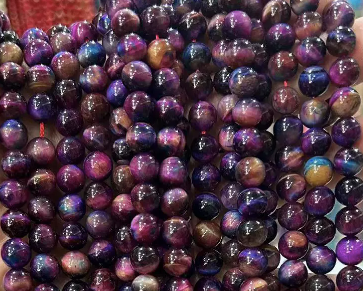7A Natural Tiger Eye Loose Beads with strand 6 8 10 12mm