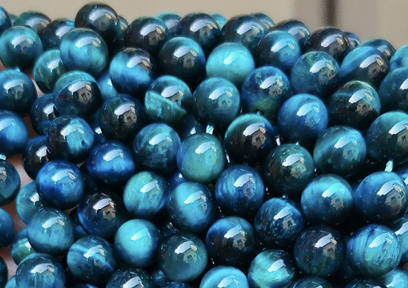 7A Natural Tiger Eye Loose Beads with strand 6 8 10 12mm