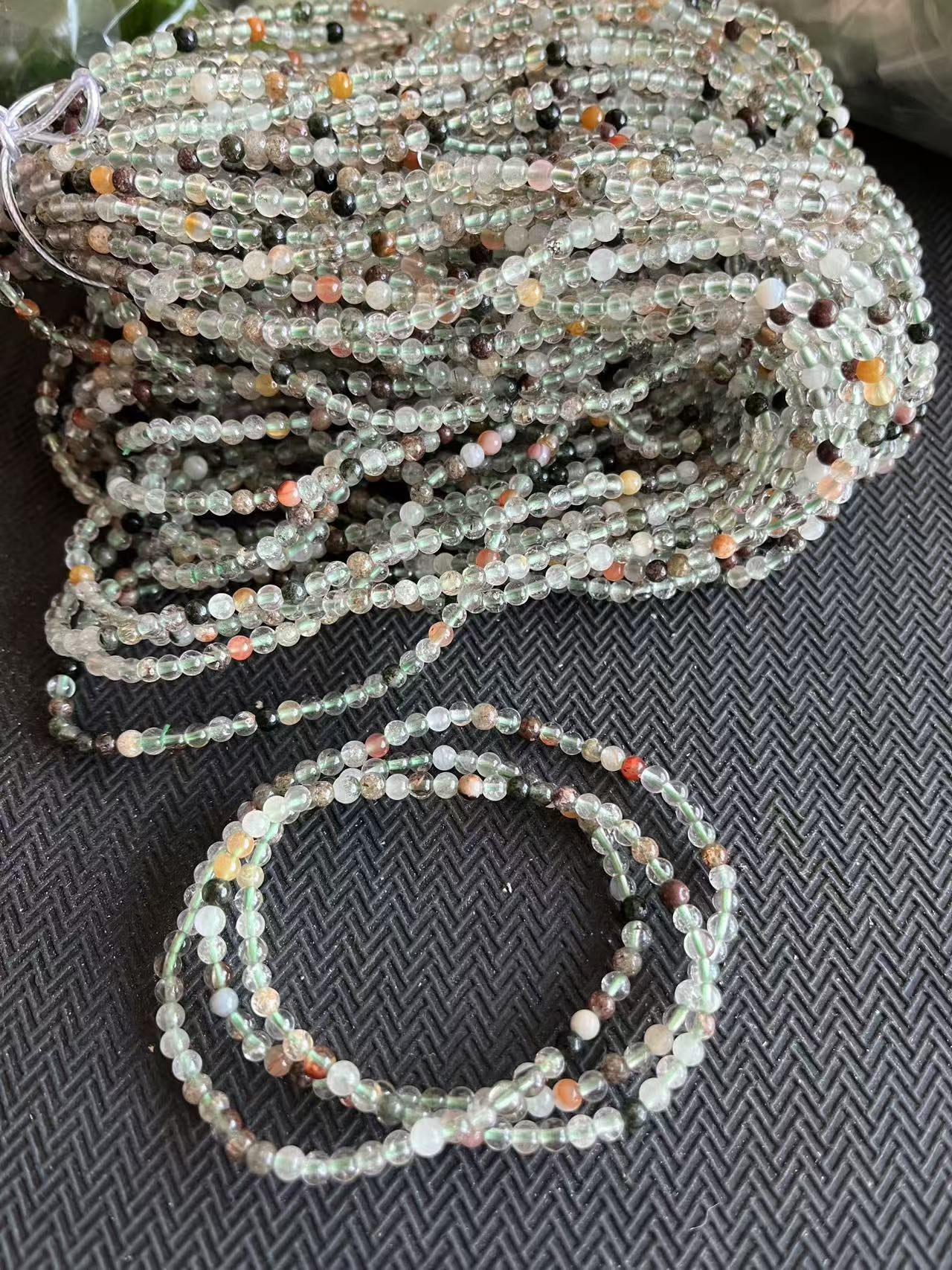 3A Natural Different Quartz 3loop 3-4mm